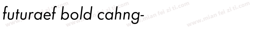 futuraef bold cahng字体转换
